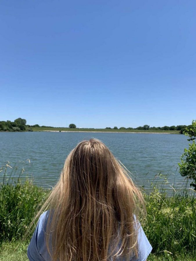 Senior Cleo Zagurski shows how she has coped with mental health during this pandemic by going on walks outside.