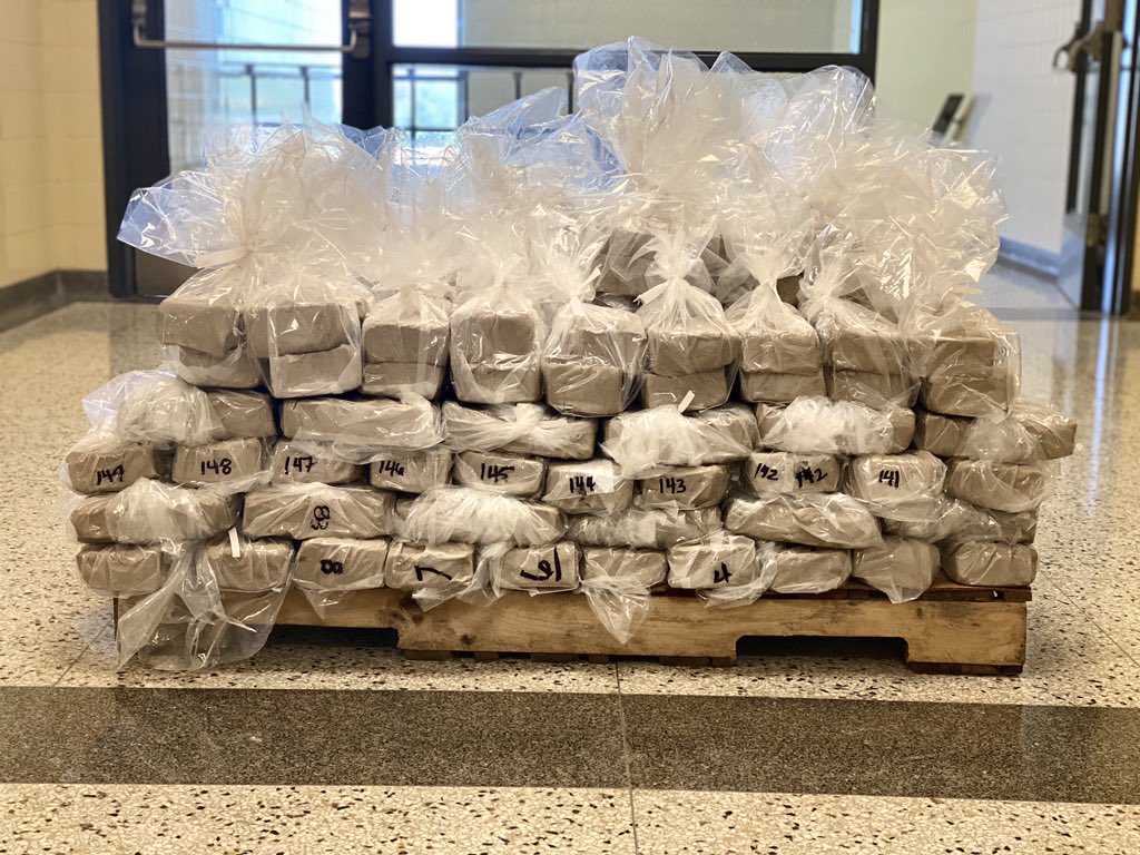 Clay kits prepared by Mrs. Hanisch ready to be given out to pottery students. Photo by DeAnn Hanisch.