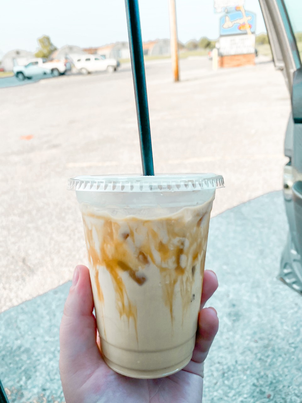 Pictured is the infamous iced Beanery mocha.