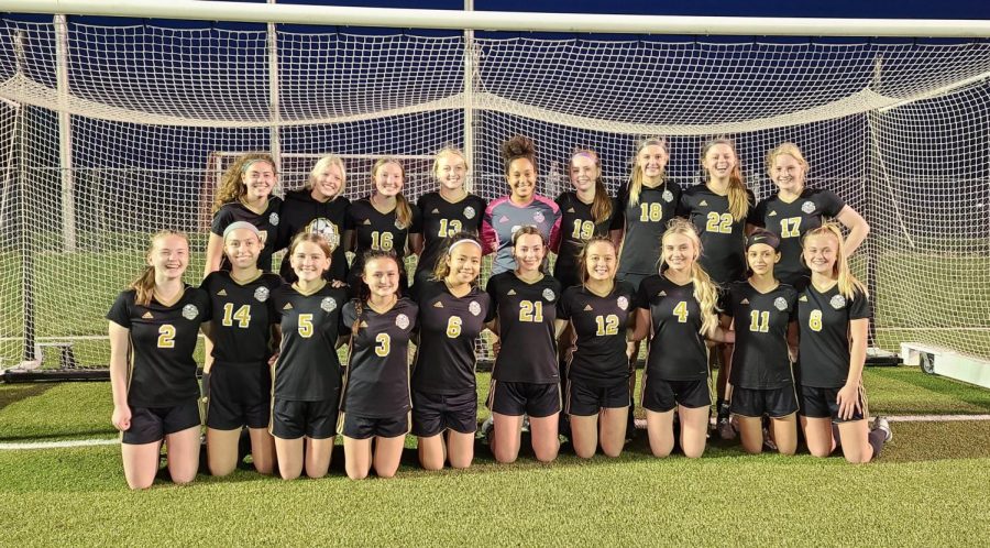 The 2021 girls varsity soccer team. Photo courtesy of Alyssa Judkins.