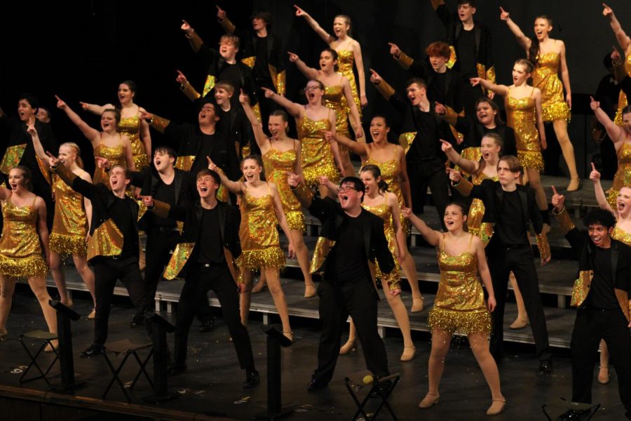 Going for gold is the creative theme Millard South South on Stage uses to perform at Burke Bonanza. 