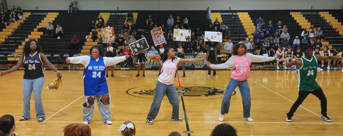 The Seniors come together to close out with their group routine to the song "Walk it Out" by Unk