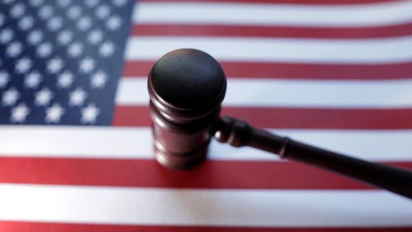 U.S. flag and Judge gavel are seen in this illustration taken, August 6, 2024.