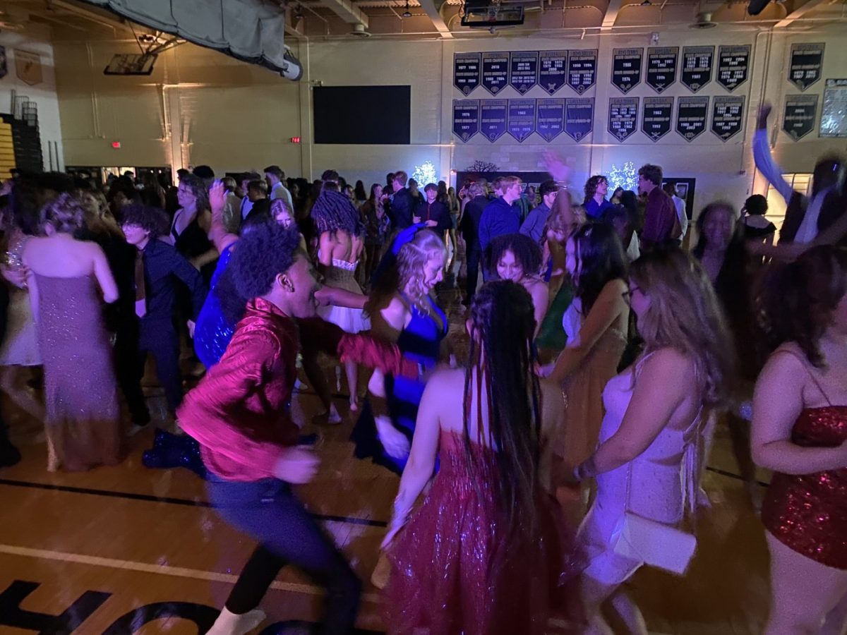 Students move to the beat during the 2025 Homecoming Dance at Burke High School.