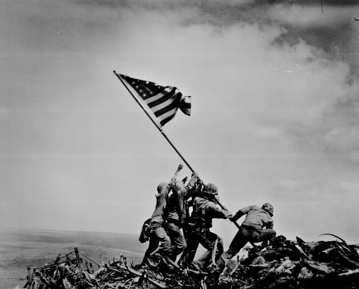 Flag raising on Iwo Jima