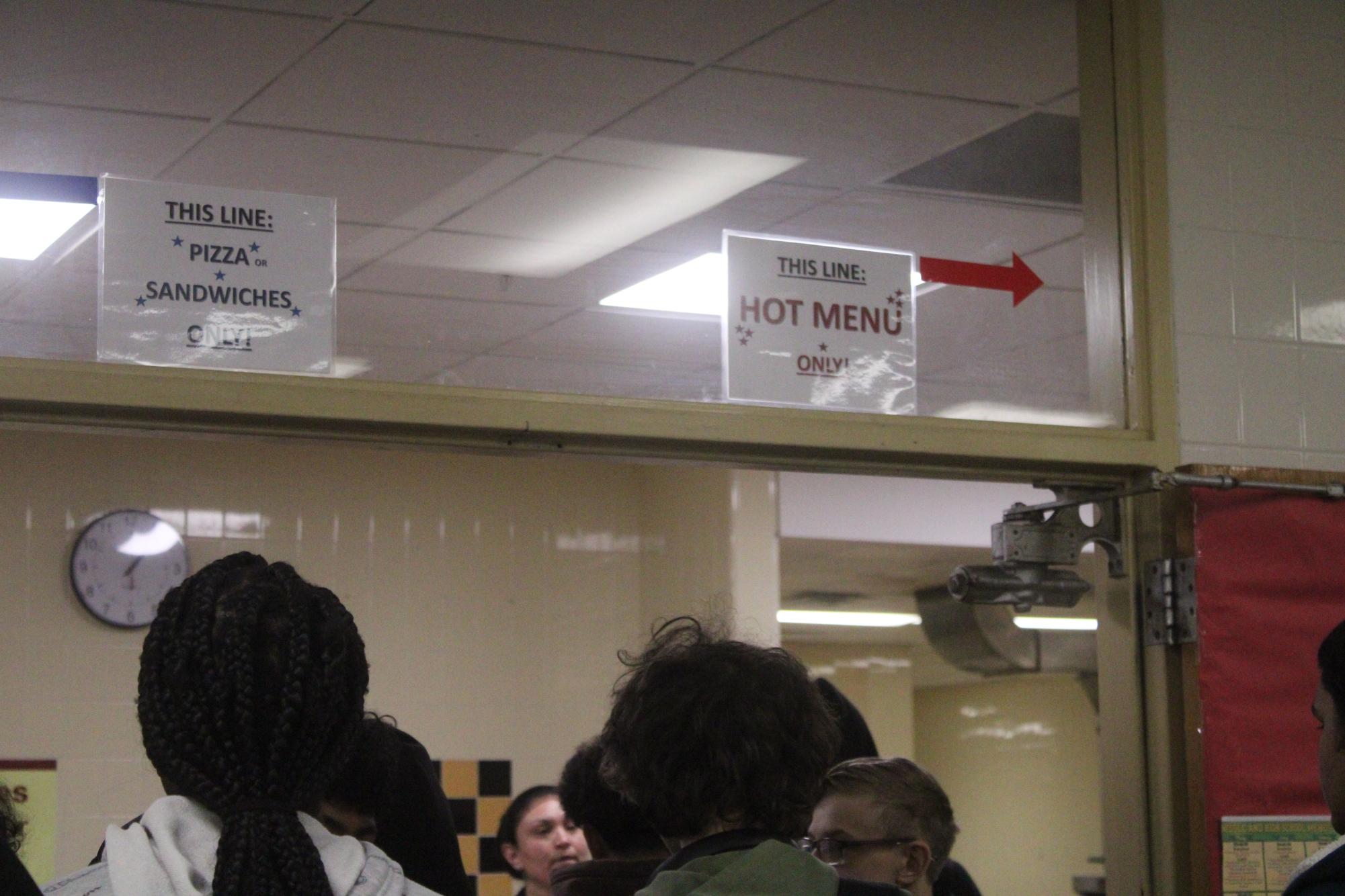 The new hot pizza, and sandwiches lines add in to the burke high cafeteria 